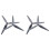 2 Par de Hélice de 10 Polegadas 10X4.5X3 Hélice de 3 Lâminas CCW + CW para Peças DIY de Drone RC FPV 1