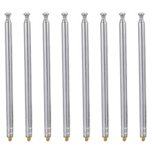 8X RC Modelauto 5 Zilver 5 Sectie 3 mm Uitbreidingsantenne met Externe Schroefdraad