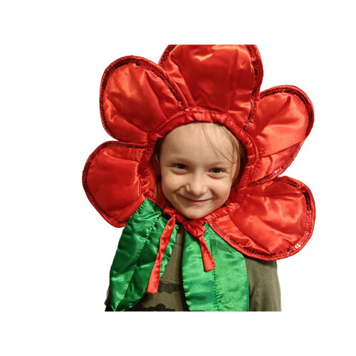 RØD BLOMSTERHAT