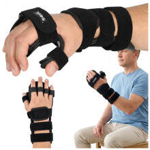 HÅNDLEDSSTYKKE TIL HÅND OG UNDERARM MED TOMMELFINGERBESKYTTELSE RIGID FIT4MED HØJRE M