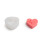 Silikone lysform hjerte med puls 6,5x6x2,7 cm 1