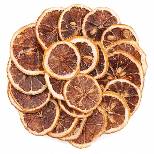 Citronskiver tørret spiselig 100g til te dekoration tørret