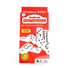 Klassiske rejsedominoer med 28 stk. pakke, 17x10x2,5 cm - familiespil for børn og voksne