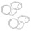 2X Glasses shape straw to drink - clear 1