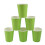 80 Paper Cups (9Oz) - Plain Solid Colours Birthday Party Tableware Catering(Green) 3