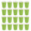 20 Paper Cups (9oz) - Plain Solid Colours Birthday Party Tableware Catering(green) 2
