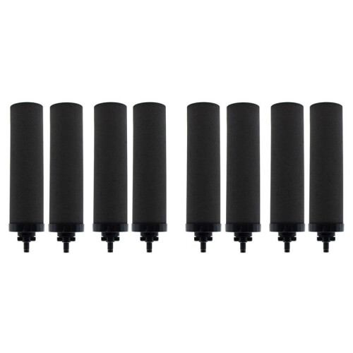 8 St Vattenfilterbyte för  Svart Activated Carbon BB9-2-Filter för Gravity-Matat Vattenfiltersystem