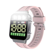 Sports LED Electronic Watches USB Rechargeable Flashlight Student Sport Wristwatch Lighting Watch Gifts for ,A