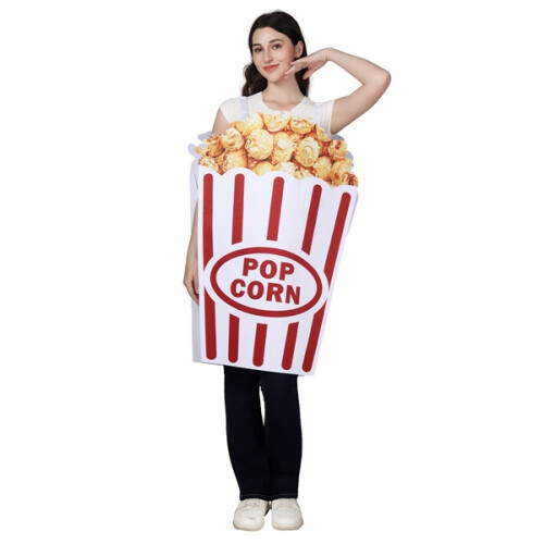 Costume cosplay di popcorn, adulti