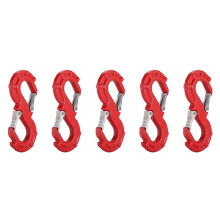 5X Red S-Shape Quick Rescue Shackle Trailer Winch Hook Car JK Offroad Towing Recovery Kits 4X4 Winch Trailer Shackle