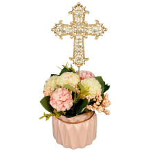 Metaltopper GULDKORS MED DIAMANTER