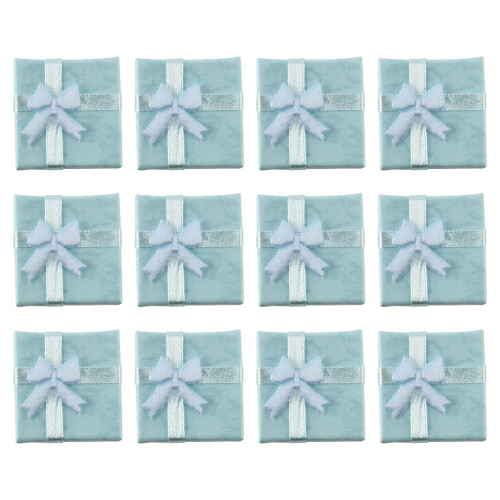 12pcs BlueJewelry Ring Earrings Bangle Gift Boxes Cutely Small Gift Box