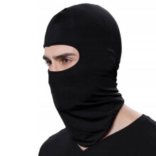 Universal elastisk balaklava til motorcykler, cykler, sort