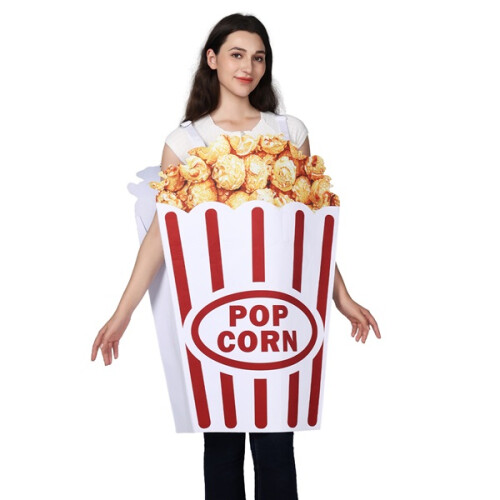 Costume cosplay di popcorn, adulti 1
