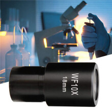 6pcs 10X Microscope Eyepiece Wide Angle Optical Lenses Adapter Field 18mm Professional Ocular Lens Standard