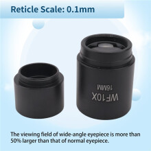 Microscope Eyepiece Lenses, DM-R001 WF10X 16mm Eyepiece for Biological Microscope Ocular Mounting 23.2mm with Scale 0.1mm