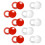 10 Paires D'Aimants pour Dossards Course, Clips Magnétiques pour Dossards Course, Clips pour Dossards , Boucles pour Dossards Course, Attaches 1