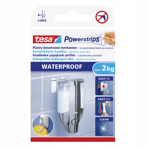 tesa POWERSTRIPS -vedenpitävät itseliimautuvat teipit