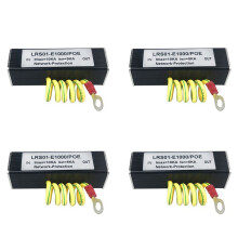 4X 100/1000M POE IP Camera Network POE  RJ45 & POE Surge Protector Protection Device Arrester SPD 1000M