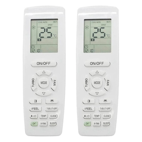 2X YAP1F Air Conditioner Remote Control for GREE YAP1F Home Heating and Cooling Function Replacement Remote Control