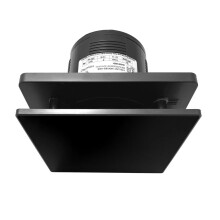 Badeværelsesventilator timer glas NORTADA HOKURO HOK 100 T sort
