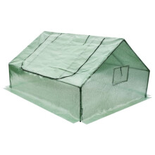 Flora havedrivhus - folietelt, kold ramme med insektnet, store ventilationsvinduer