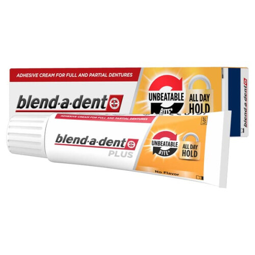 BLEND-A-DENT proteseklæber Plus Hold hele dagen 40 g