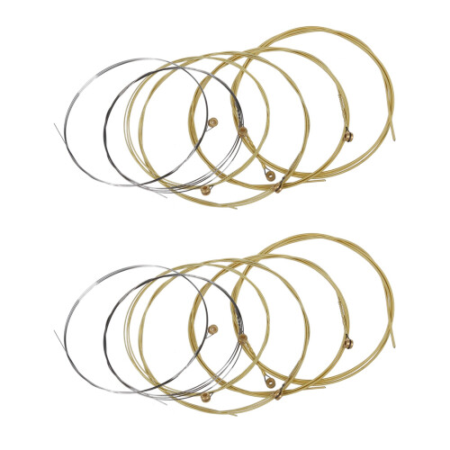12x Metal Strings for Acoustic Guitar 1 Meter 1M New