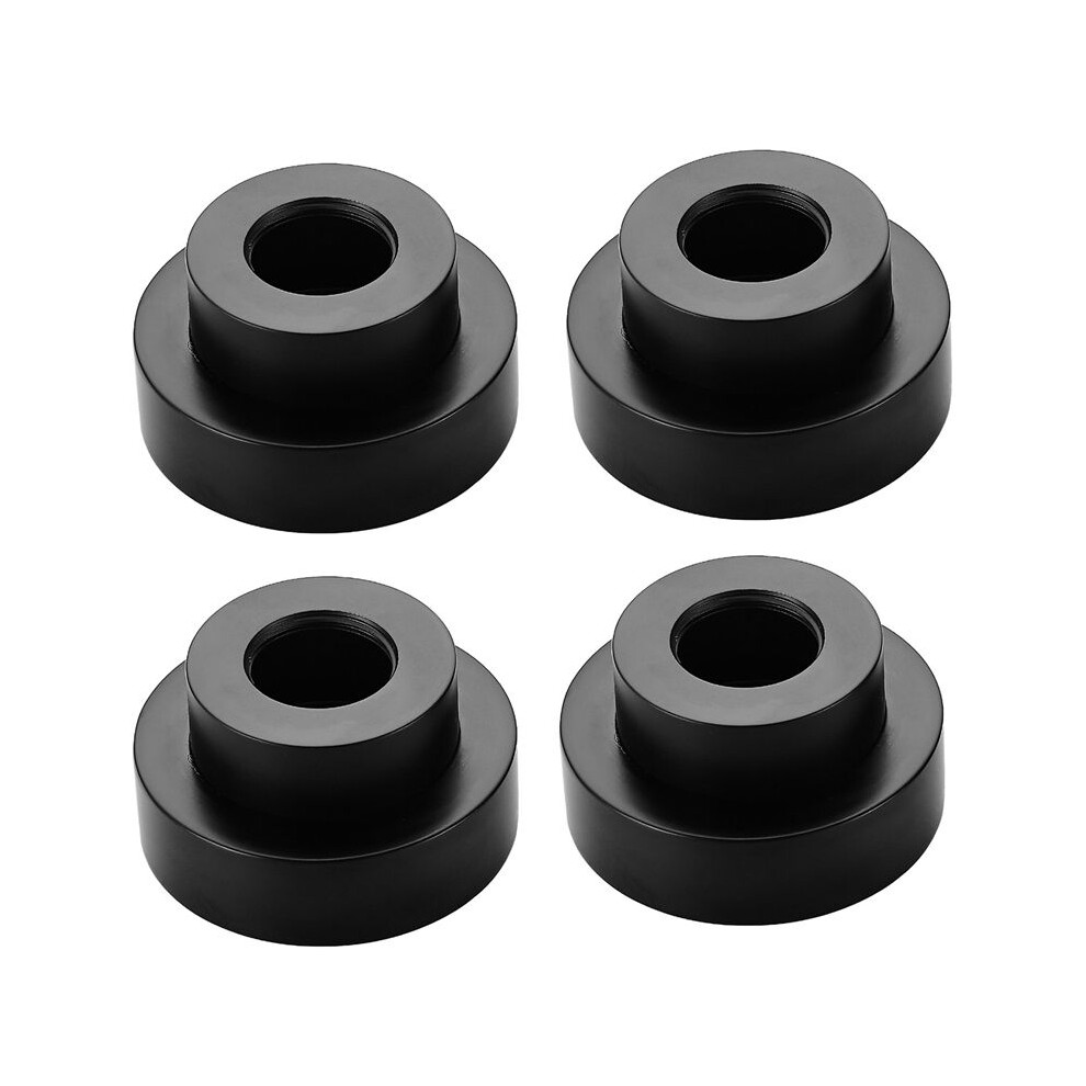 4Pcs Shower Fixing Kit Equipment Water Pipe Copper Decorative Cover Bathroom Faucet Accessories Electroplating-Black 6031417452711