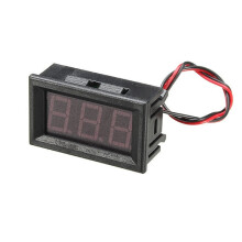 PANEL LED VOLTMETER 5V - 99V DC RØD