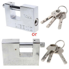 (70mm) Steel Burglar Padlock Security Safety Lock Antique Horizontal Opening Multicolor