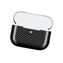 (Twill smooth S) Stylish Carbon Fiber Case Wireless earbud with Wireless Charging Compatibility and Secure Twill smooth S