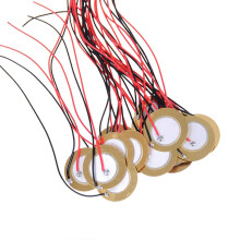 (20mm) 15Pcs Piezo Disc Element Sensor with Wire, Piezoelectric Pickup Sensor, Contact Microphone Triggers, Transducer Prewired Multicolor