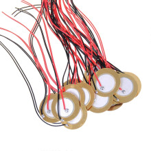 (27mm) 15Pcs Piezo Disc Element Sensor with Wire, Piezoelectric Pickup Sensor, Contact Microphone Triggers, Transducer Prewired Multicolor