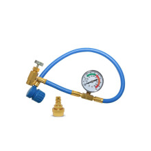 FIXFY 2-i-1 500 ml aircondition refill-sæt - 2x STORE DÅSER + Slange + R1234yf Adapter