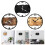 (C) Practical Contemporary Wood Wall Clock with Metal Texture Quiet Movements Easy Mounting Easy Installation Creative Clock  C 2