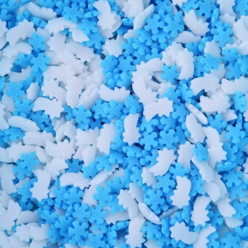 Sukkerdrys SNEFLAKES KOMETER 50g Konfetti
