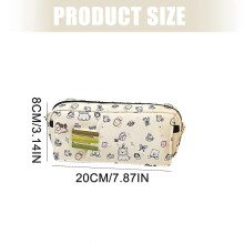 (Party inkdog dachsh) Large Capacity Pencil Case Elephant Pencil Holders Puppy Pen Bag School Accessories For Students Multicolor