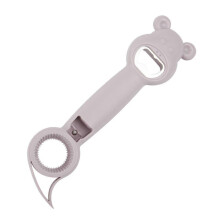 (Purple) Ergonomic Beer Bottle Opener Easy to Cleans Bottle Opening Tool Plastic Texture Suitable for Various Bottles Use White