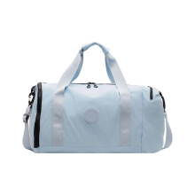 (Blue) Spacious Fitness Travel Bags with Separate Shoe Storage Dry Wet Separation Gym Bag For Sports Essential Organization Pink