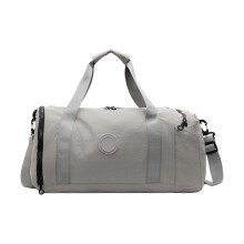 (Gray) Spacious Fitness Travel Bags with Separate Shoe Storage Dry Wet Separation Gym Bag For Sports Essential Organization Pink