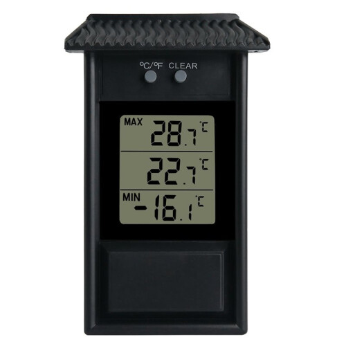 Termometro Digitale LCD per Interni/Esterni - Misuratore di Temperatura da Parete per Giardini e Serre