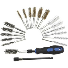 Bürsten-Set, 20-Teiliges Power Drill Reinigungsset mit Nylon- und Edelstahlbürsten