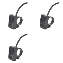 3X Pulsante Controllo 'Interruttore Bicicletta Elettrica Pulsante Montaggio Sul Manubrio Interruttori Misuratore Diviso Pulsante per Misuratore
