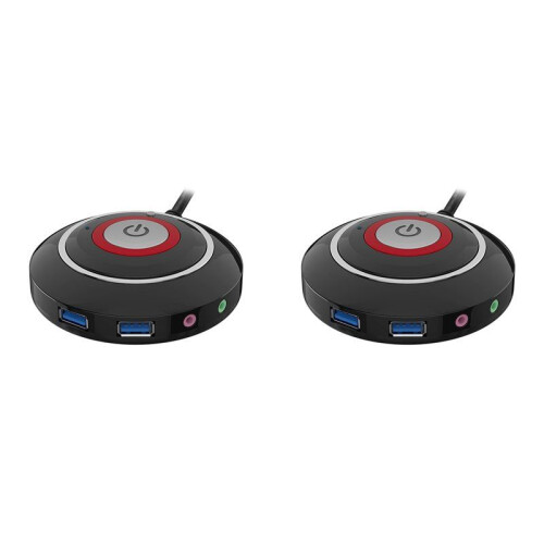 2X Desktop Computer  Button with Dual USB  and Audio PC External Start Button 165cm Cable