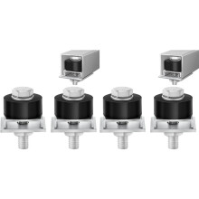 4X Trolley Roller Wheels Limit Trolley Assembly Positioning for Strut Channel 1-5/8in Wide 1-5/8in or Strut Channel B