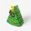 Christmas Tree Form Candy Box DIY Kex Snack Bakning Förpackningslåda Barnpresent Grön 2