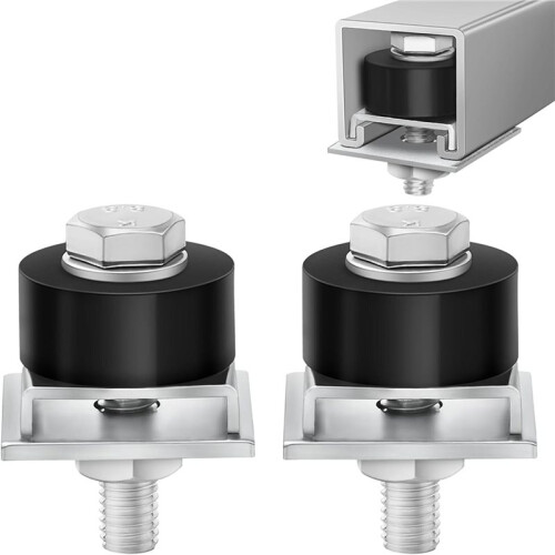 4X Rodas de Roletes Do Carrinho Limitam o Posicionamento Do Conjunto Do Carrinho para Canal de Suporte de 1-5/8 Polegadas de Largura e 1-5/8 Polegadas 1