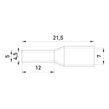 E.NEXT s3036048 Isoleret kabelmuffe 1x10mm2 12mm GRÅ (100 stk.)