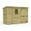 9 x 4 Pent Shed Tanalised (Double Door, With Windows) 2